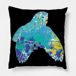 Great owl owl bird t-shirt Pillow