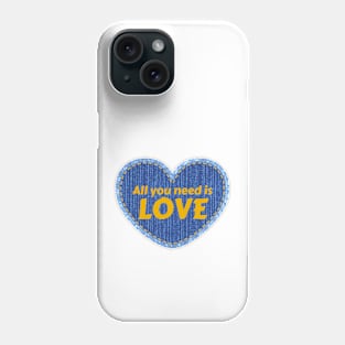 Jean Heart. Todo lo que necesitas es amor Phone Case