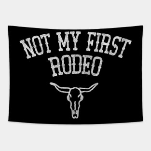 Not My First Rodeo // Retro Outlaw Country Fan Design Tapestry