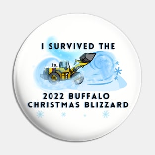 I SURVIVED THE BUFFALO 2022 CHRISTMAS BLIZZARD Pin