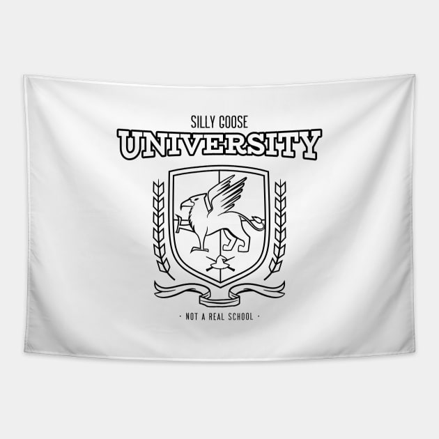 Silly Goose University Tapestry by Aeswie