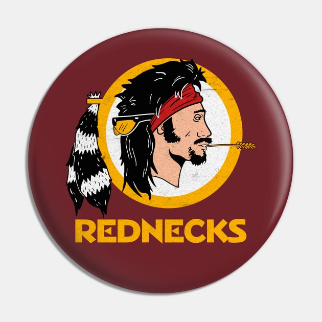 Washington Rednecks Pin by TextTees