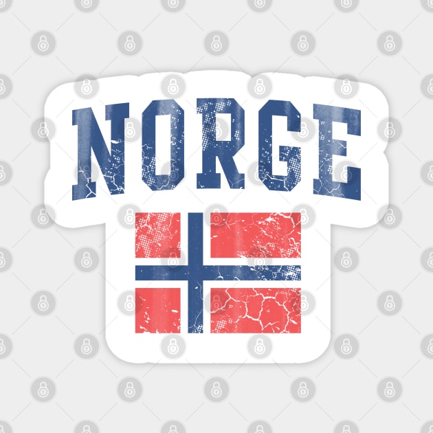 Vintage Norge Norwegian Flag Norway Magnet by E