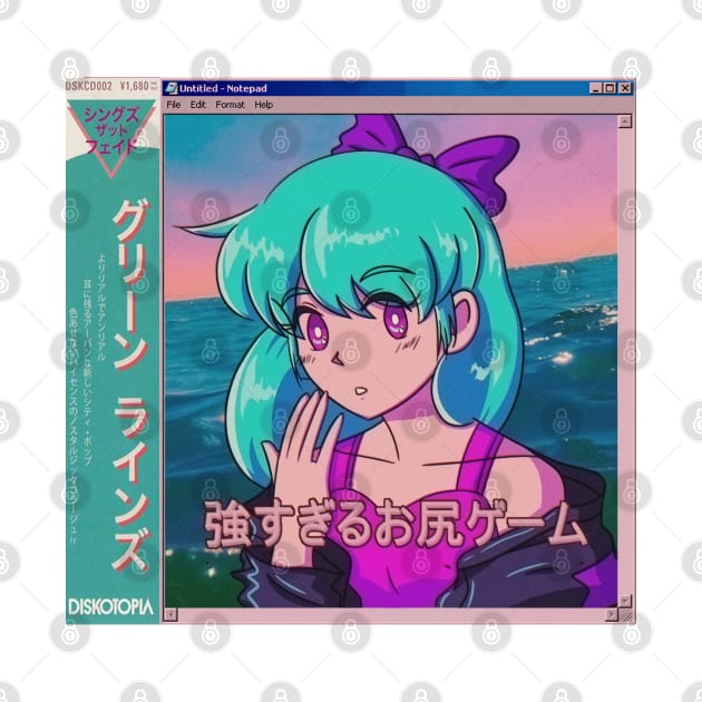 Vaporwave anime aesthetic retro vintage girl by KinseiNoHime