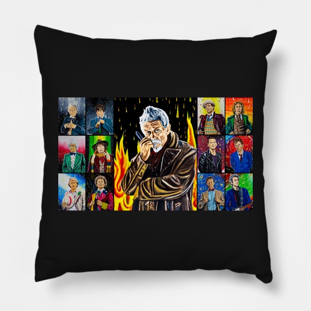 The Doctor of the Universe - The Warrior Pillow by jephwho