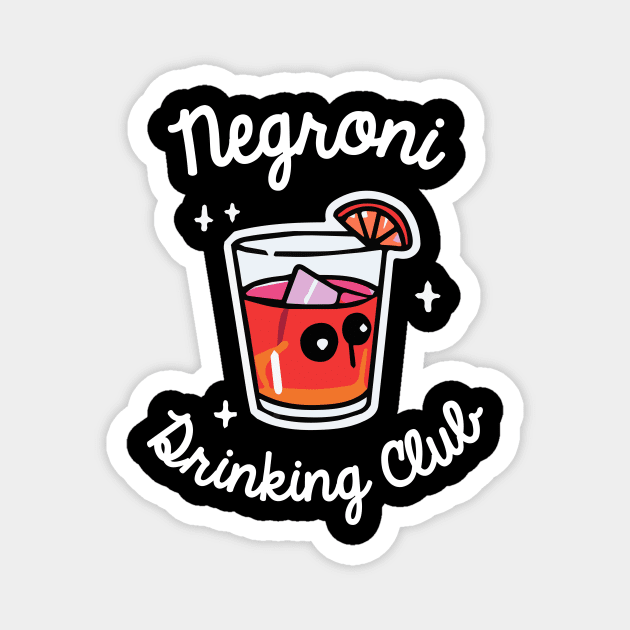 Negroni Drinking Club Cocktail Bartender Retro Magnet by BetterManufaktur