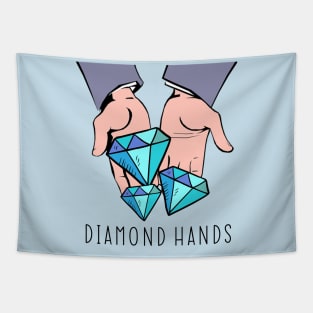 Diamond Hands - Crypto Design Tapestry