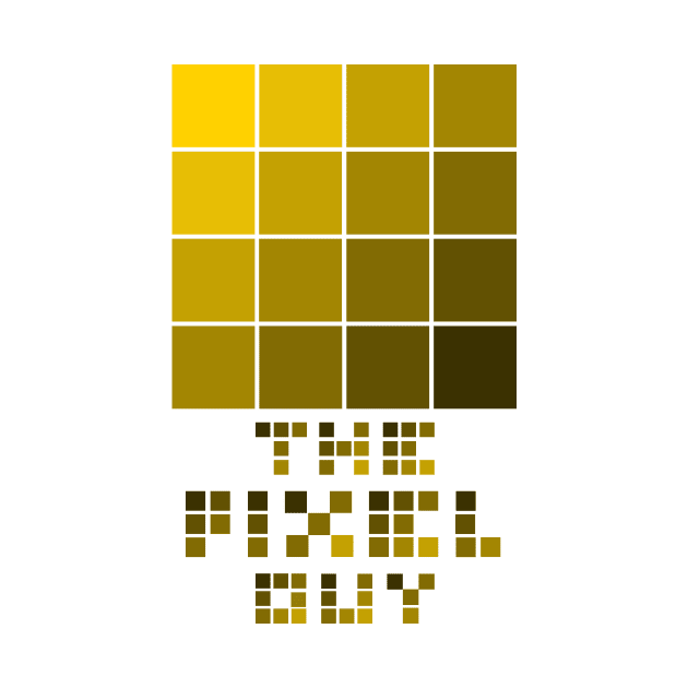 the pixel guy design for the pixel lover - yellow by JAXARTBOOK