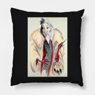 Lady in coat Pillow