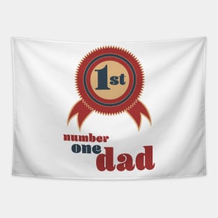 Number 1 Dad Tapestry