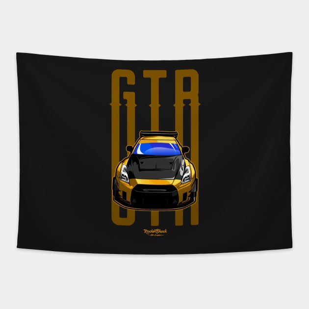 skyline r35 gtr jdm Tapestry by ASAKDESIGNS