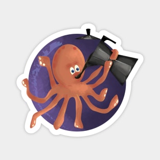 Love coffee, litle octopus Magnet