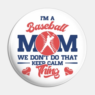 Baseball Mom Pin