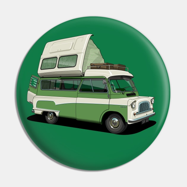 Bedford Camper Van in green Pin by candcretro