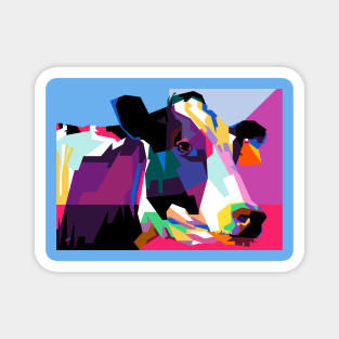 Cow Pop Art Wpap Magnet