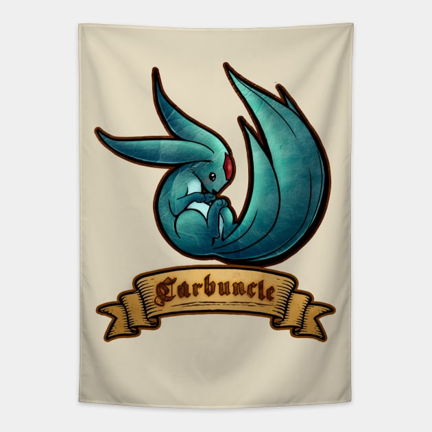 Carbuncle Tapestry by mcashe_art