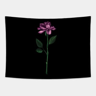 Purple Rose Art Tapestry