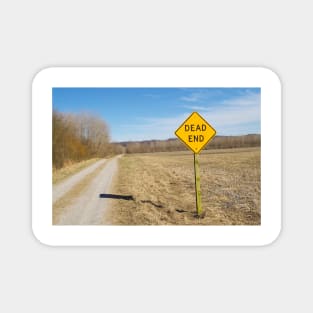 Dead End Sign Photograph Magnet