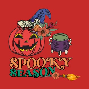 Groovy Spooky Season- Retro Halloween Design T-Shirt