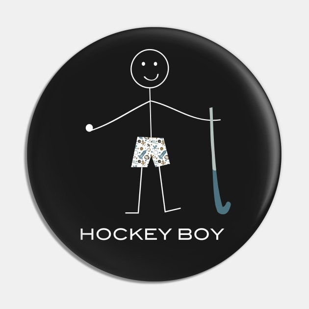 Funny Mens Field Hockey Guy Pin by whyitsme