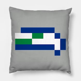 Tecmo Bowl Pixels - Seattle Pillow