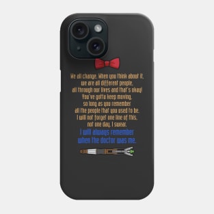 Eleventh Doctor goodbye Phone Case