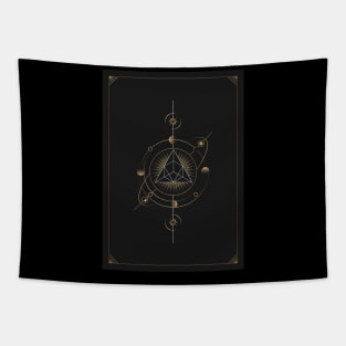 Geometric Astrological Tarot Card Tapestry