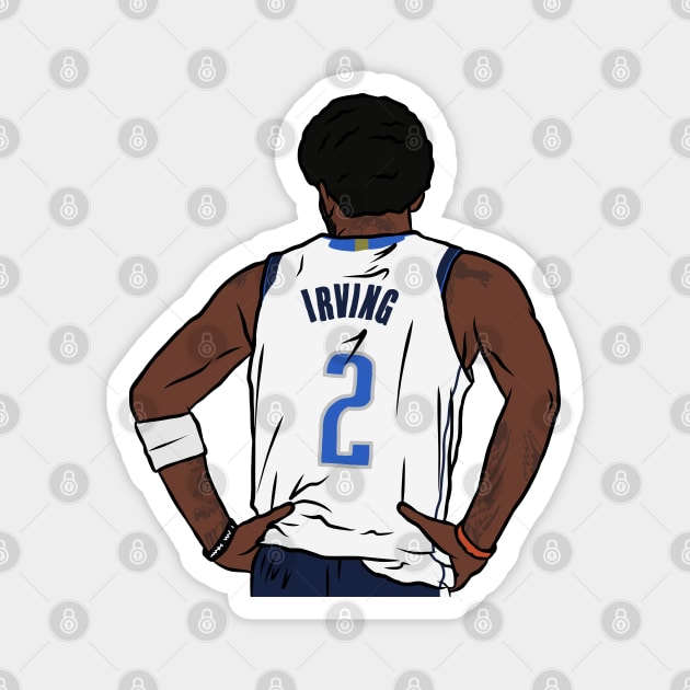 Kyrie Irving Back-To (Dallas) Magnet by rattraptees