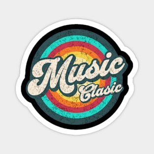 music clasic in color circle Magnet