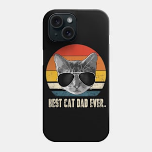 Best Cat Dad Ever Vintage Retro Cat Daddy Cat Father Phone Case