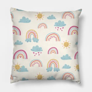 Cutie Pie Rainbows Pillow