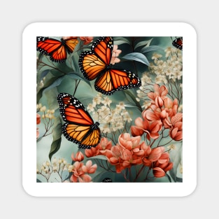 Monarch Butterflies Watercolor 19 Magnet