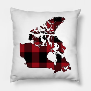 Canada in Plaid Pillow