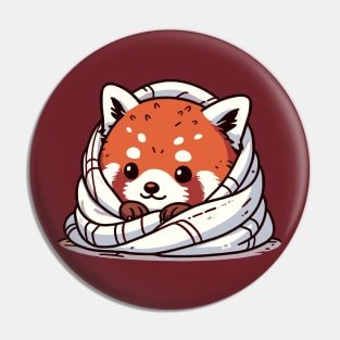 Cozy Comfort: Red Panda's Snuggle Pin