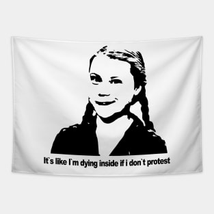 Greta's protest Tapestry