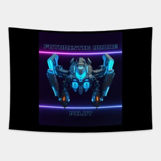 Futuristic Drone Pilot Tapestry