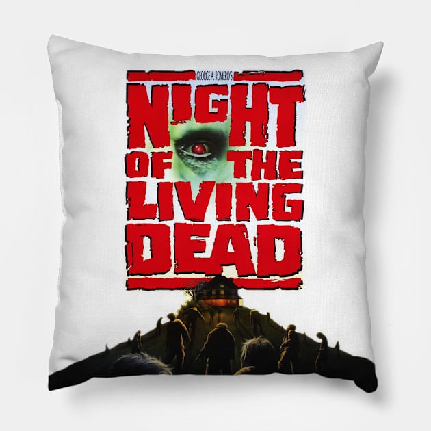 Night of the Living Dead (1990) Tom Savini, Legendary Horror movie. Pillow by Stefan Balaz Design