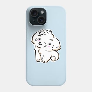 Cute White Shih Tzu Puppy Phone Case