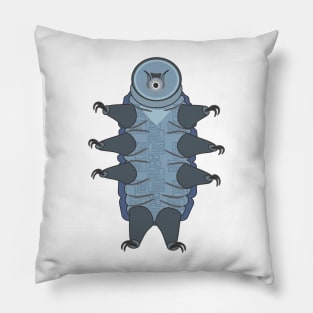 Water Bear (Tardigrade) - Blue Pillow