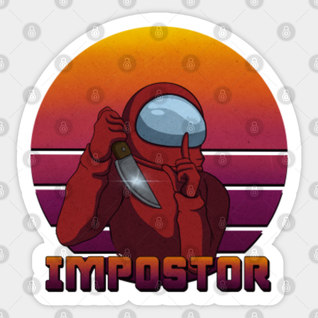 Among Us Impostor Red Crewmate Among Us Sticker Teepublic Among Us Impostor Red Crewmate Among Us Sticker Teepublic