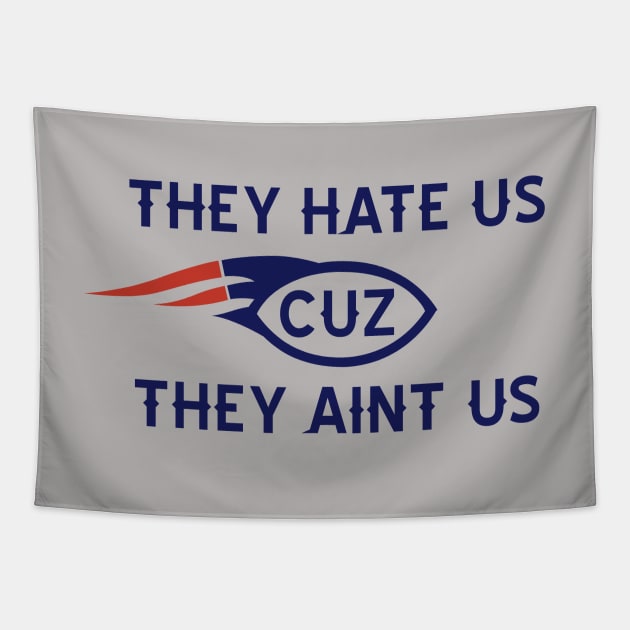 THEY HATE US CUZ THEY AINT US Tapestry by old_school_designs