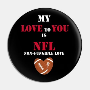 non fungible football fan valentines day Pin