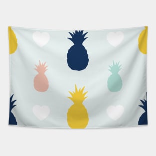 Colorful Pineapple Fruit Pattern Tapestry