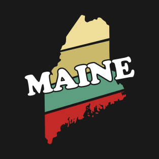 Maine State Vintage Retro Souvenir Gift graphic T-Shirt