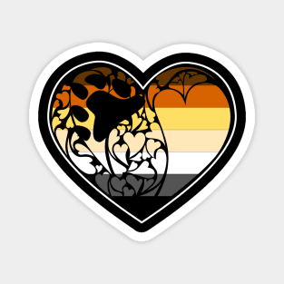 International Bear Brotherhood Flag LGBT+ Heart Magnet