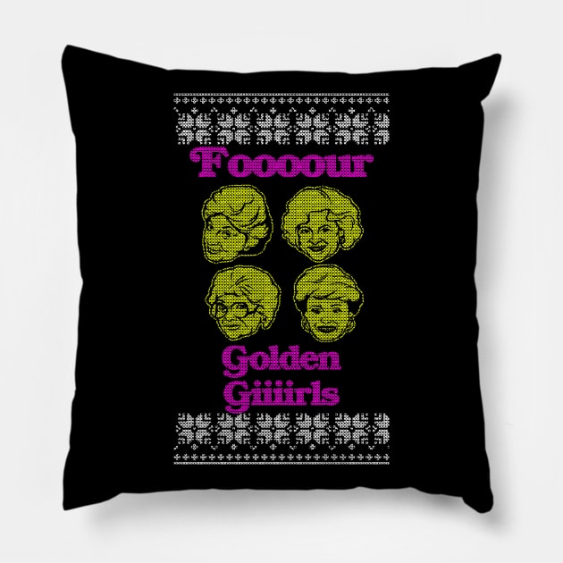 Four Golden Girls Pillow by geekingoutfitters