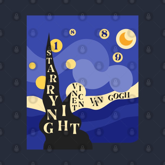 Artsy Starry Night by Souls.Print