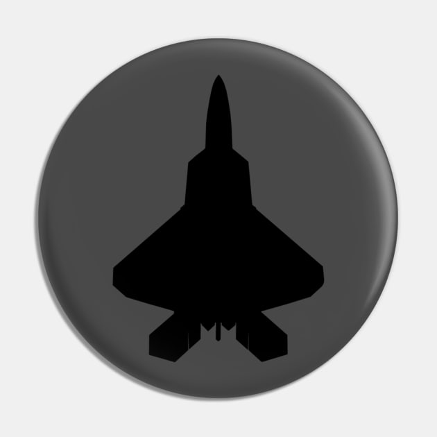 F-22 Raptor Silhouette Pin by American Heritage