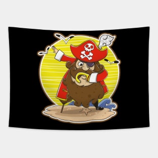 Dabbing Pirate Skull Dab Dance Tapestry