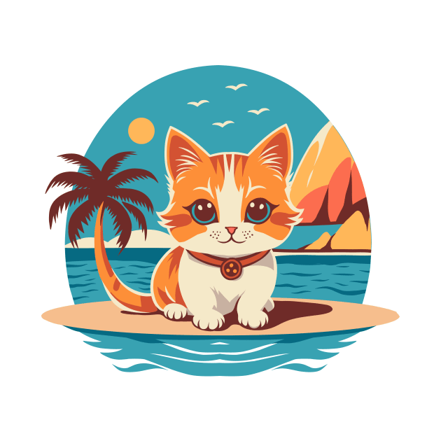 Cute Kitten On Vacation by milhad